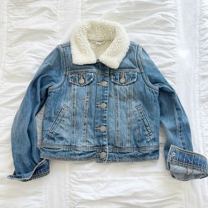 Girl’s Sherpa Lined Jean Jacket